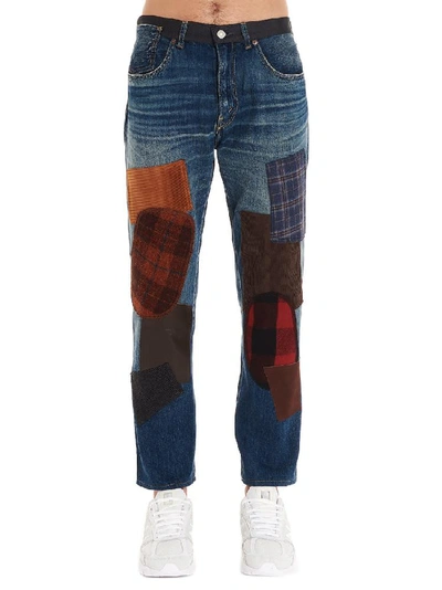 Shop Junya Watanabe Patchwork Jeans In Blue