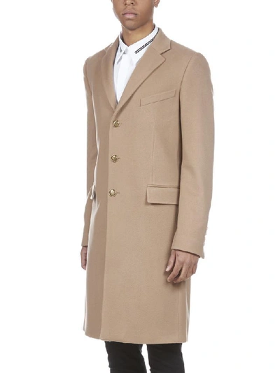 Shop Givenchy Straight Coat In Beige