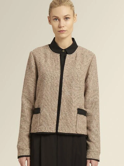 Shop Donna Karan Women's Tweed Open-front Jacket - In Coral