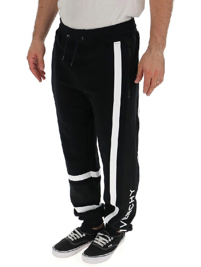 Shop Givenchy Logo Side Stripe Track Pants In Black