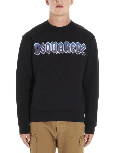 Shop Dsquared2 Logo Print Crewneck Pullover In Black