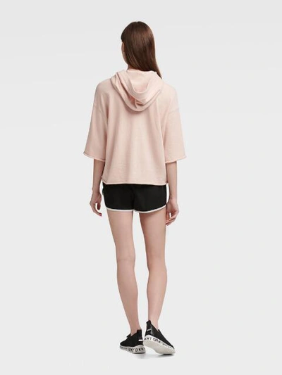 Shop Donna Karan Pride Logo Hoodie In Parfait