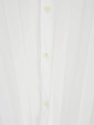 Shop Valentino Classic Pleated Shirt In White