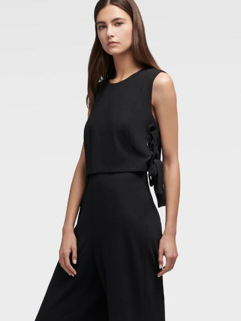 donna karan black jumpsuit