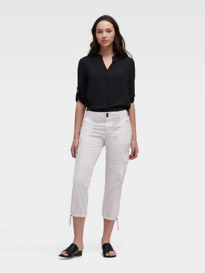 Shop Donna Karan Dkny Women's Cropped Cargo Pant - In White