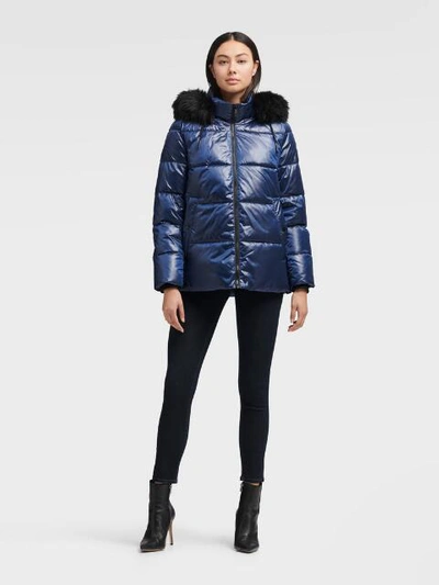 Women's Glossy Puffer Jacket