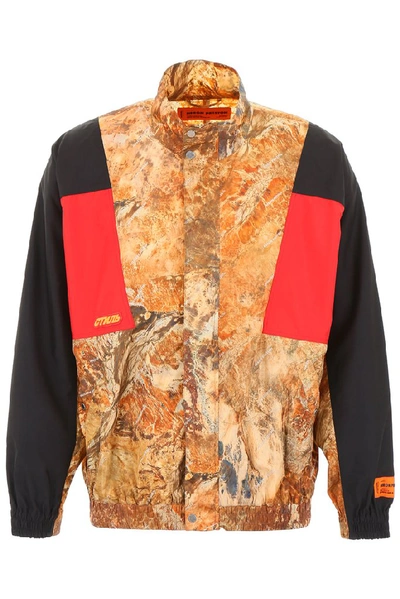 Shop Heron Preston Mixed Print Jacket In Multi