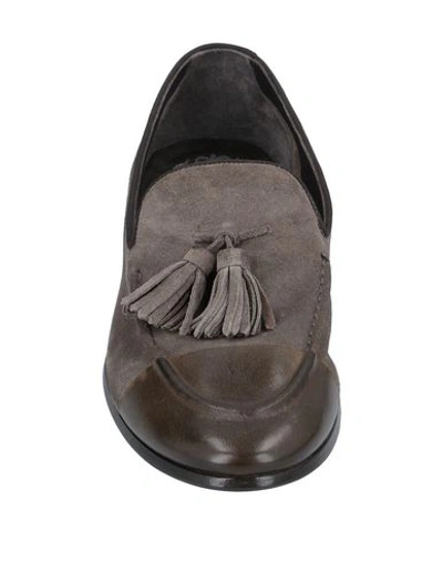 Shop Alberto Fasciani Loafers In Grey