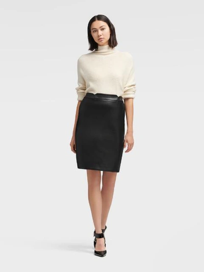 Shop Donna Karan Dkny Women's Faux Leather Pencil Skirt - In Black