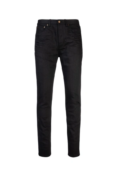 Shop Saint Laurent Skinny Jeans In Black