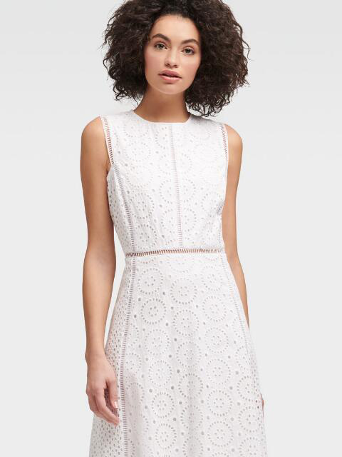 dkny white dress