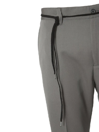 Shop Lanvin Straight Leg Pants In Grey