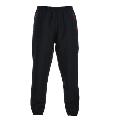 Shop Burberry Logo Pocket Trimmed Track Pants In Black