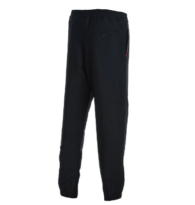 Shop Burberry Logo Pocket Trimmed Track Pants In Black