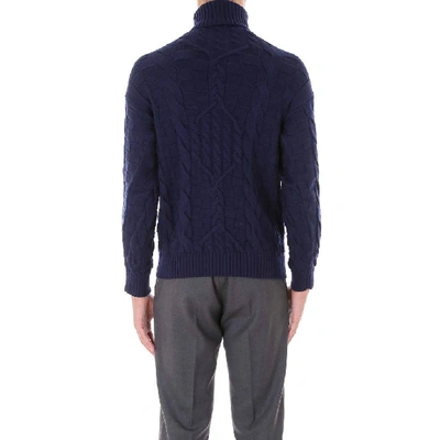 Shop Etro Turtleneck Sweater In Blue