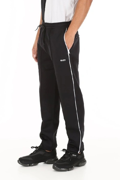Shop Kenzo Logo Print Sweat Pants In Black