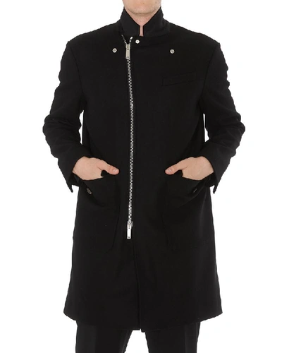 Shop Dsquared2 Zipped Coat In Black