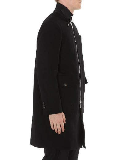 Shop Dsquared2 Zipped Coat In Black