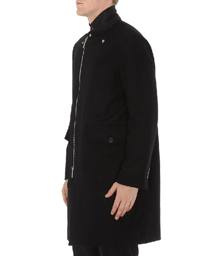 Shop Dsquared2 Zipped Coat In Black