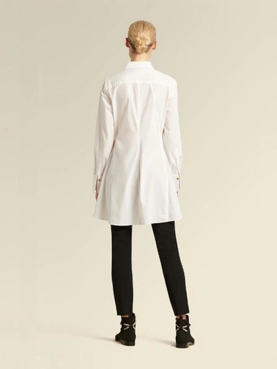 Shop Donna Karan Women's Flare Button-up Shirt - In White