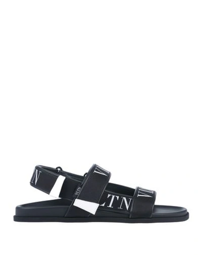 Shop Valentino Sandals In Black