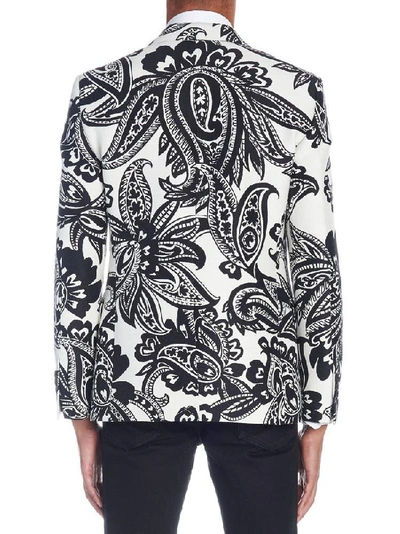 Shop Alexander Mcqueen Paisley Jacquard Jacket In White