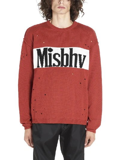Shop Misbhv Distressed Logo Sweater In Multi