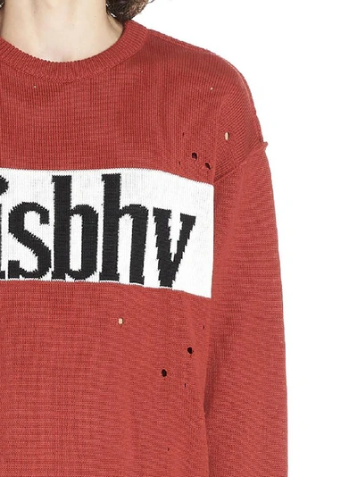 Shop Misbhv Distressed Logo Sweater In Multi