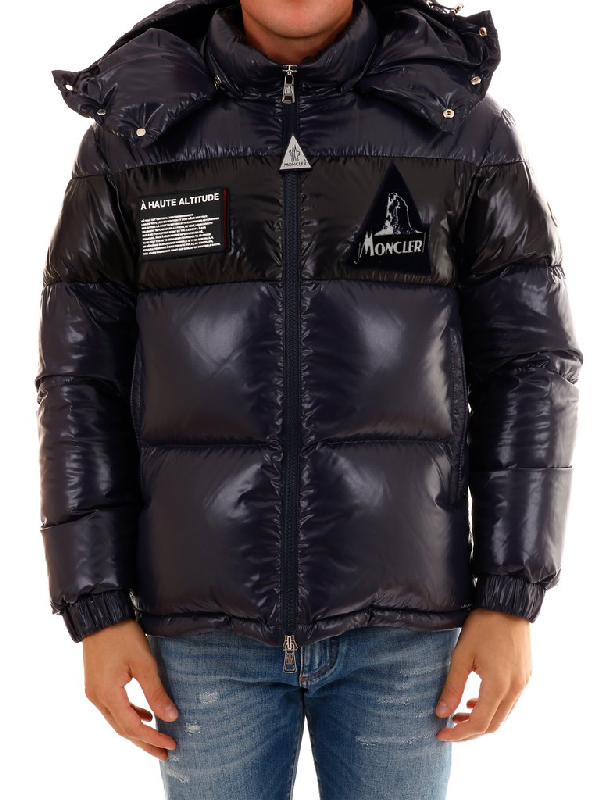 Moncler Panelled Logo Patch Puffer 