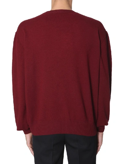 Shop Givenchy Logo Embroidered Pullover In Red