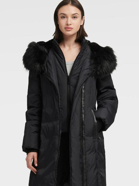 dkny puffer coat with hood