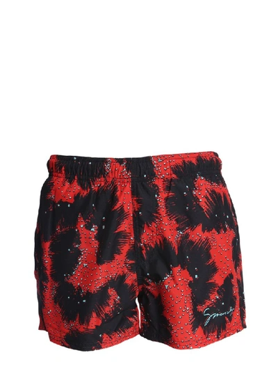 Shop Givenchy Printed Swim Shorts In Multi