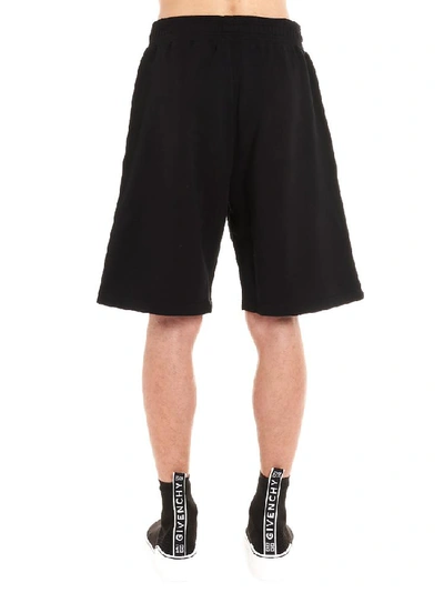 Shop Givenchy Logo Printed Track Shorts In Black