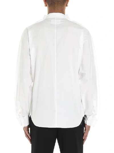 Shop Maison Margiela Contrast Stitch Pocket Detail Shirt In White