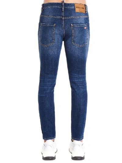 Shop Dsquared2 Skater Skinny Fit Jeans In Blue