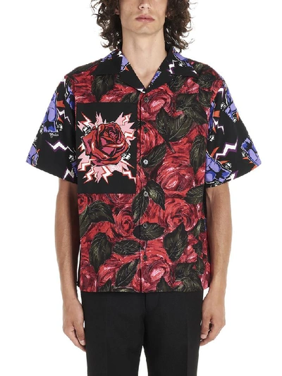 Shop Prada Printed Bowling Shirt In Multi