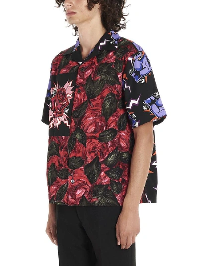 Shop Prada Printed Bowling Shirt In Multi