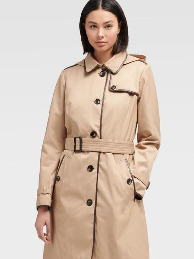 Dkny trench coat on sale women's