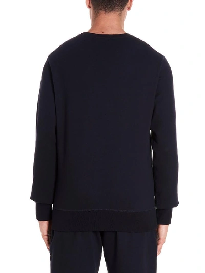 Shop Alexander Mcqueen Skull Patch Crewneck Jumper In Navy