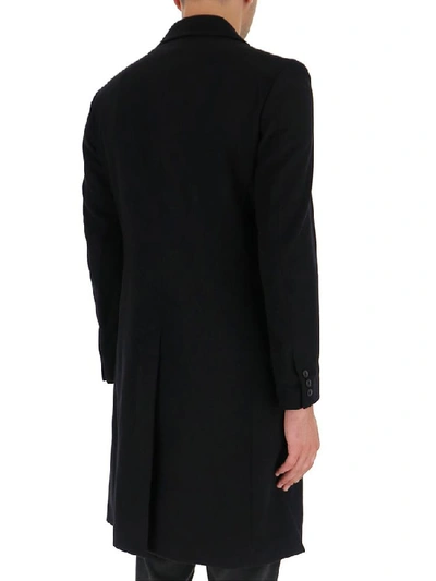 Shop Yohji Yamamoto Tailored Coat In Black