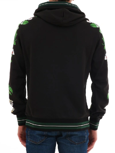 Shop Dolce & Gabbana King Hooded Sweatshirt In Black