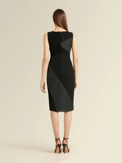 Shop Donna Karan Women's Sleeveless Mix Media Dress - In Black