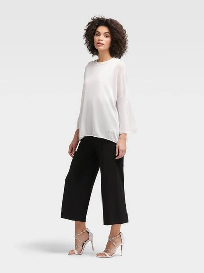 Shop Donna Karan Pullover Top In Ivory