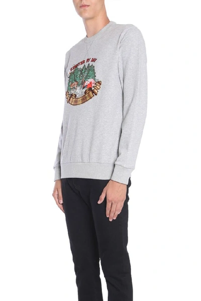 Shop Lanvin Slogan Sweatshirt In Grey