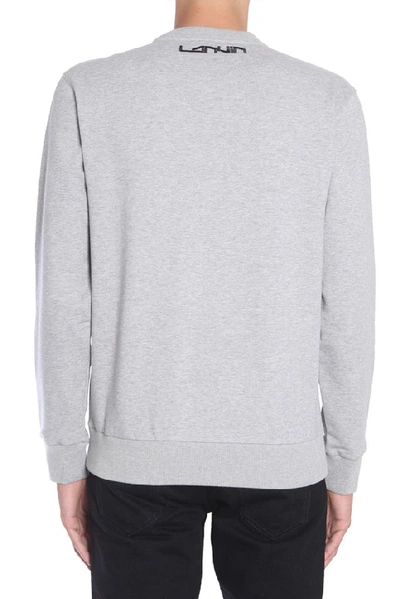 Shop Lanvin Slogan Sweatshirt In Grey