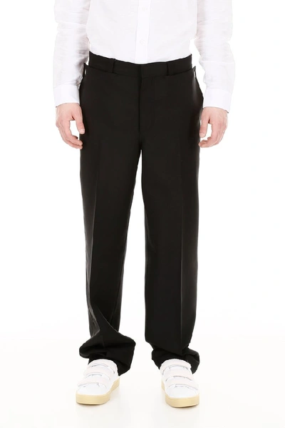 Shop Burberry Pocket Detail Trousers In Black