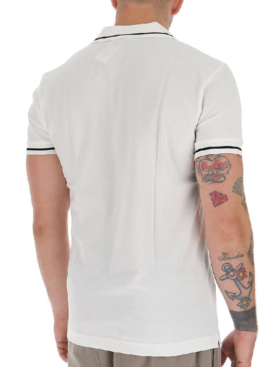 Shop Dior Homme Bee Embroidered Polo Shirt In White