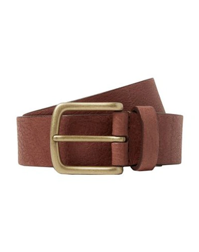 Shop Anderson's Leather Belt In Cocoa