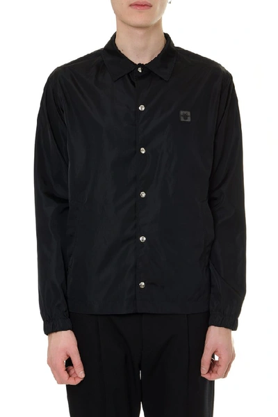 Shop Dior Homme Bee Patch Jacket In Blu