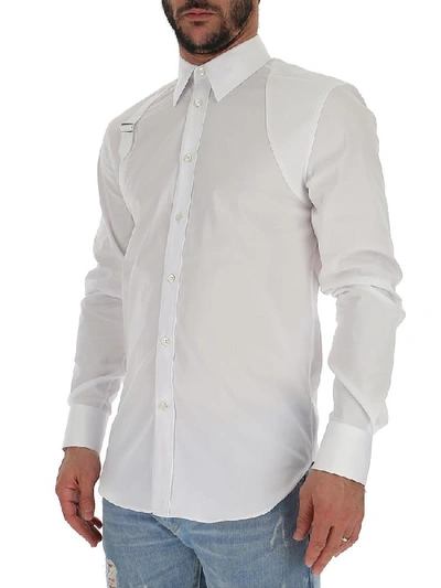 Shop Alexander Mcqueen Buckled Harness Shirt In White